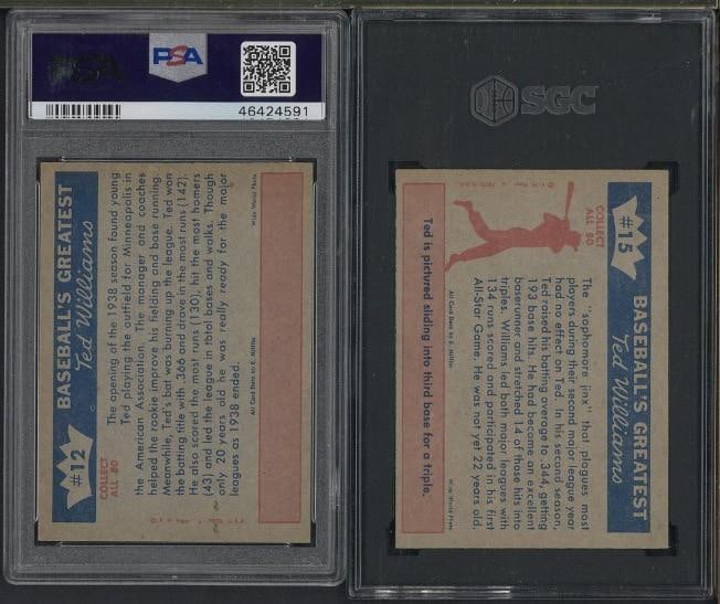 (2) 1959 Fleer Ted Williams Cards - 2
