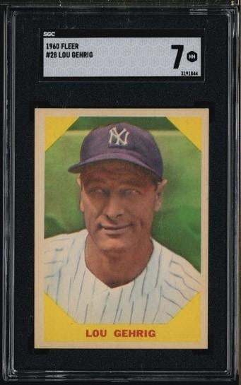 1960 Fleer #28 Lou Gehrig (1 of 2)