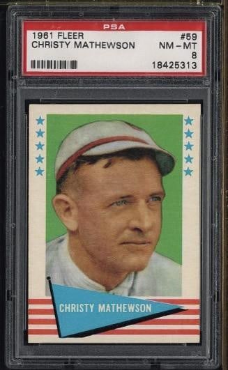 1961 Fleer Baseball Greats #59 Christy Mathewson (1 of 2)