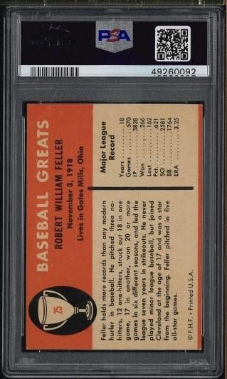 (3) 1961 Fleer Baseball Greats Cards - 8
