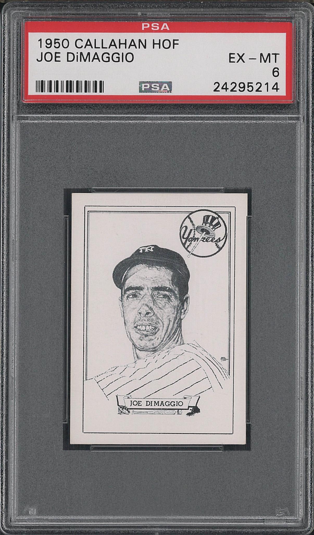 1950 Callahan HOF Joe Dimaggio (1 of 2)