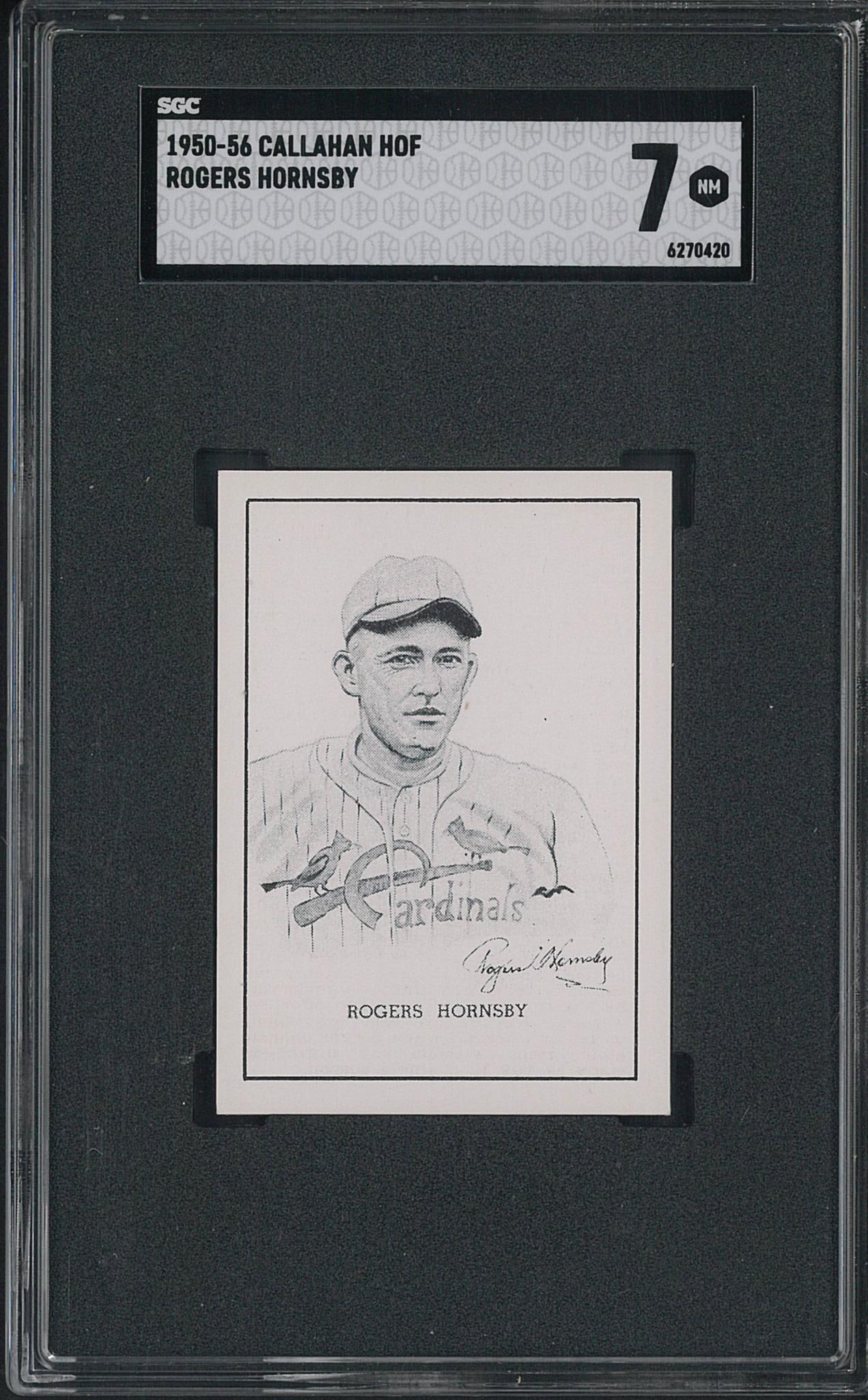 1950 Callahan HOF Rogers Hornsby (1 of 2)