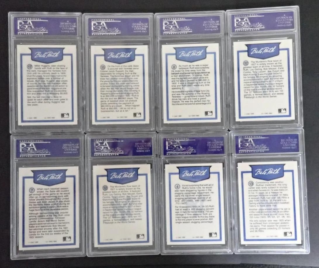 (8) 1989 CMC Babe Ruth Cards - 2