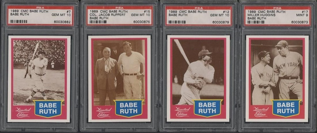 (8) 1989 CMC Babe Ruth Cards - 3