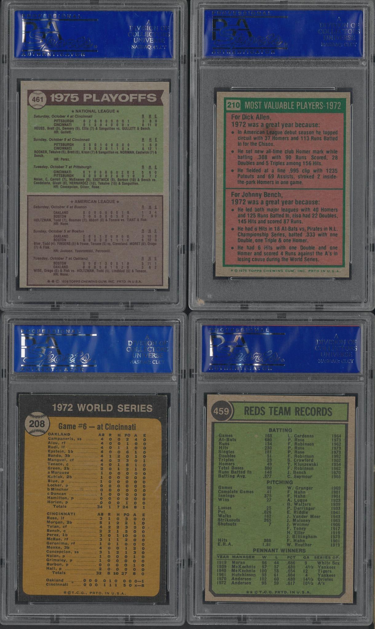 (4) 1973-1976 Topps Cards - 2