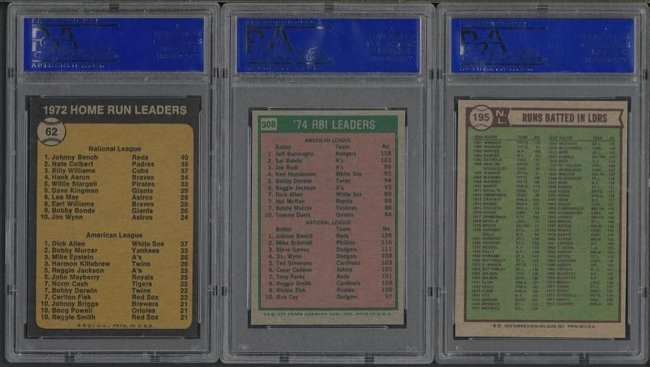 (3) 1973-1976 Topps Cards - 2