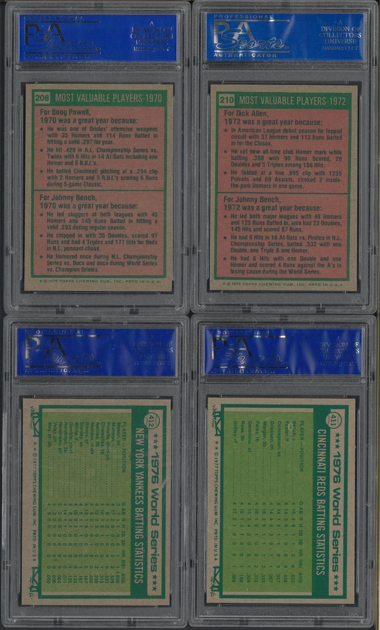 (4) 1975 & 1977 Topps Cards - 2