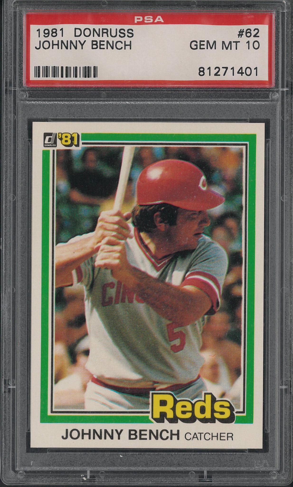 1981 Donruss #62 Johnny Bench (1 of 2)