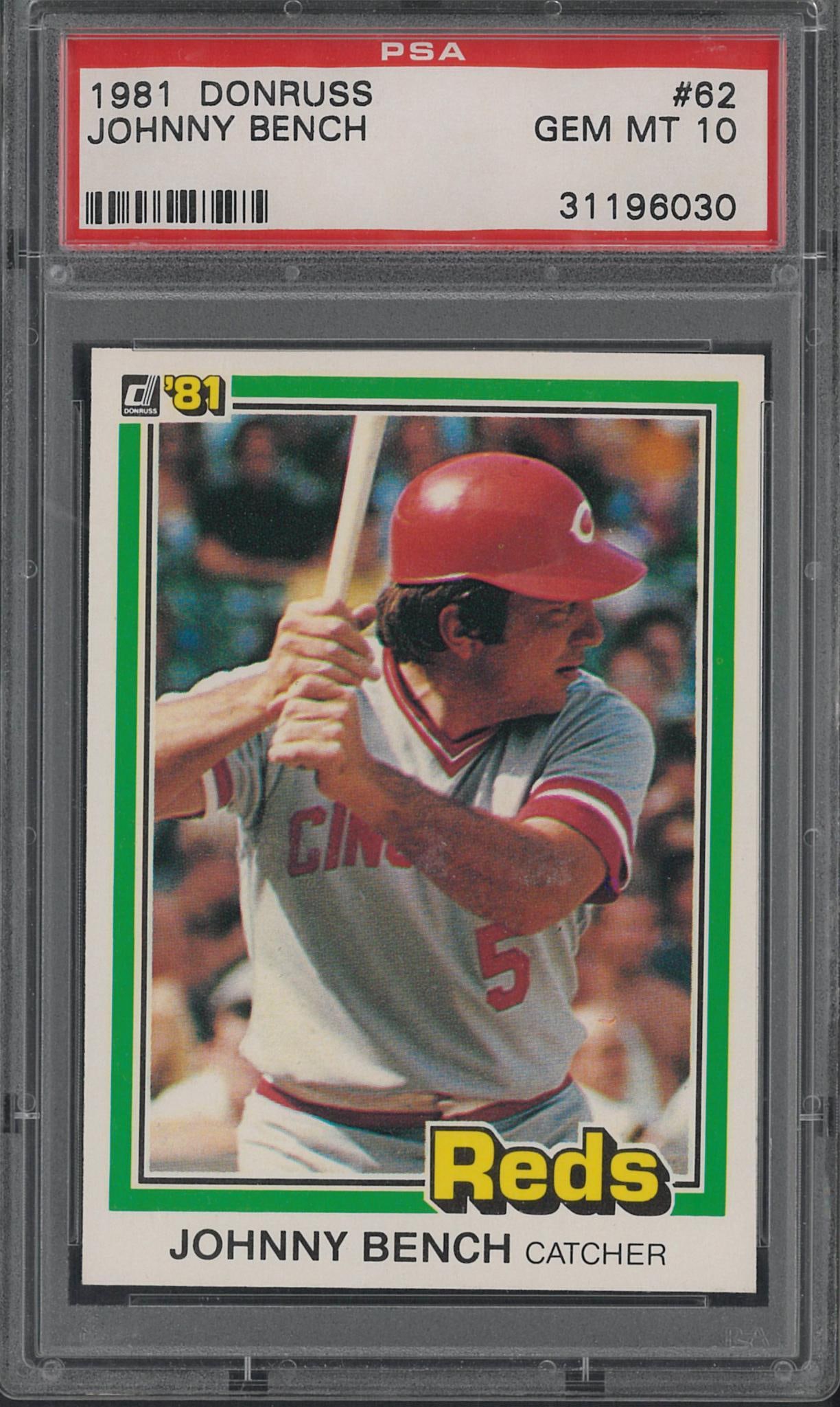 1981 Donruss #62 Johnny Bench (1 of 2)