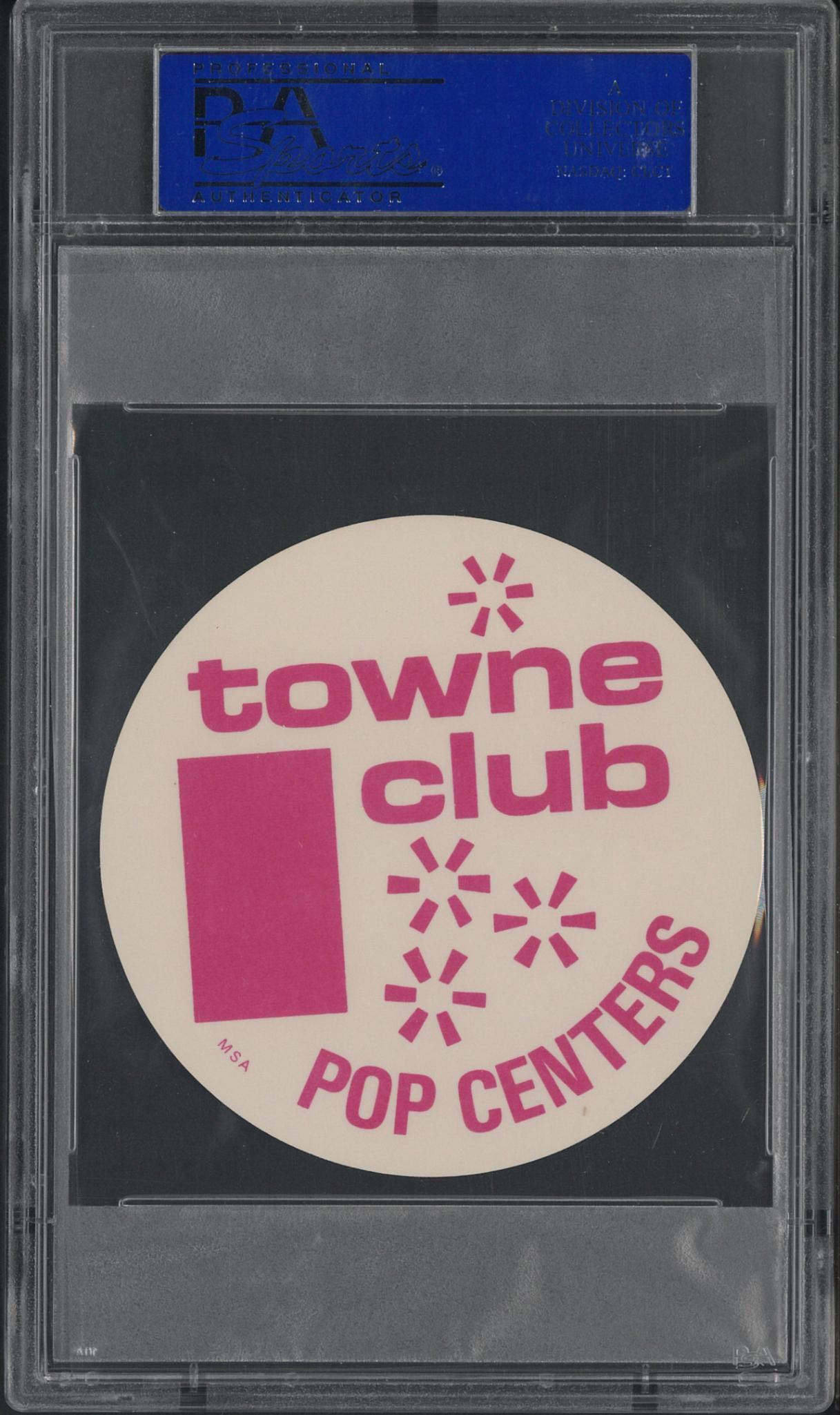 1976 Towne Club Pop Centers Johnny Bench Disc - 2