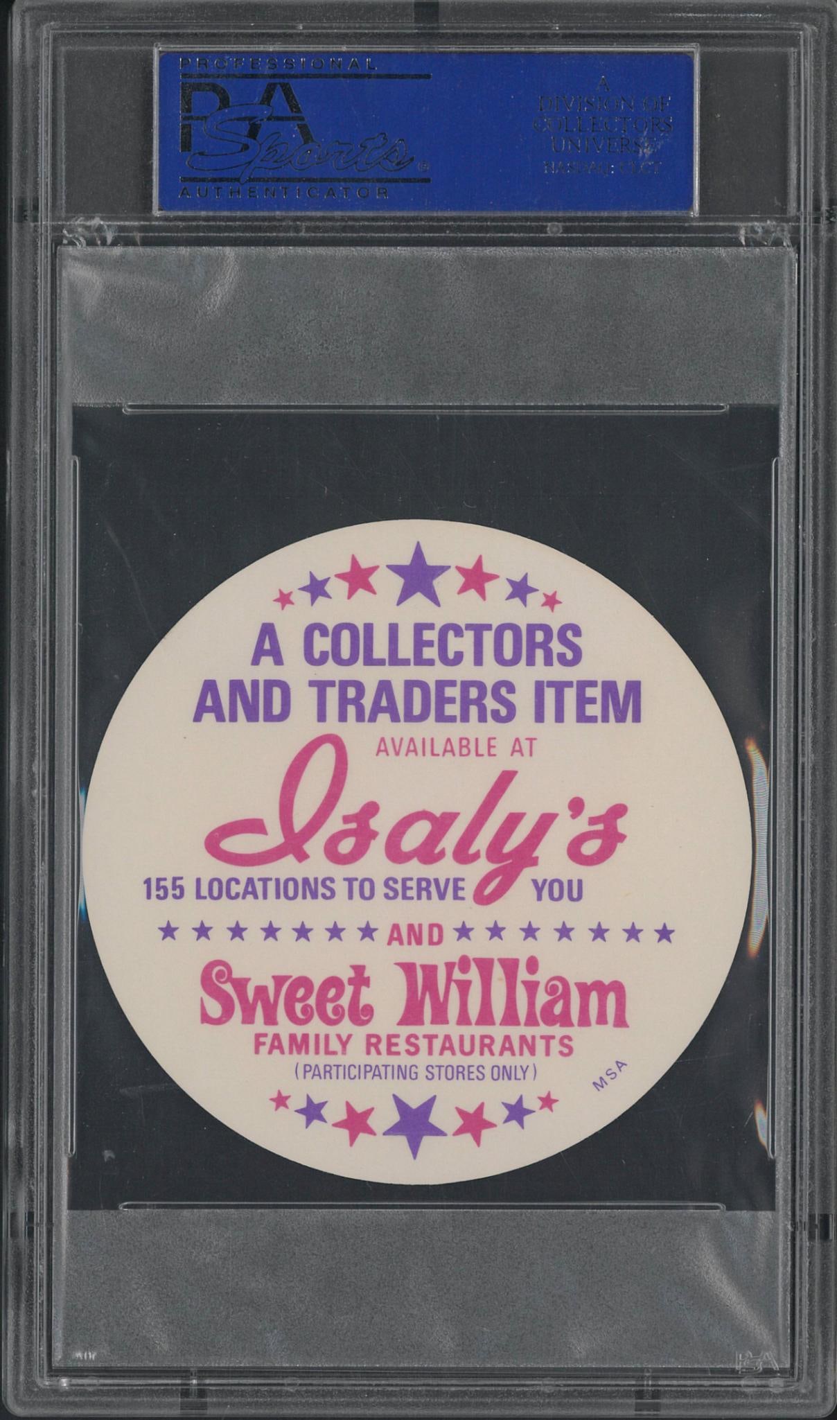 1976 Isaly's and Sweet William Restaurants Johnny Bench Disc - 2