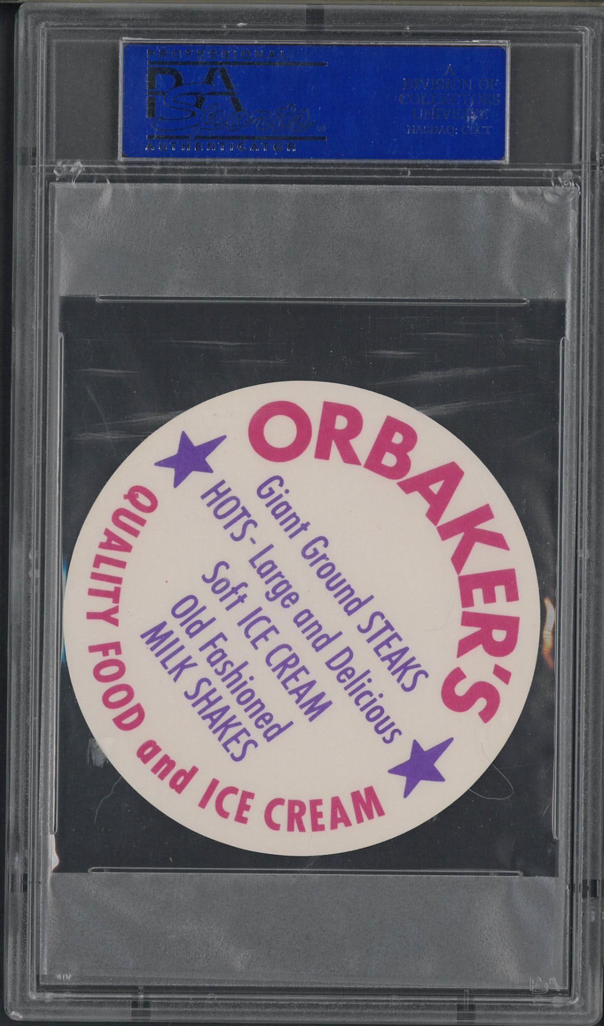 1976 Orbaker's Food and Ice Cream Johnny Bench Disc - 2