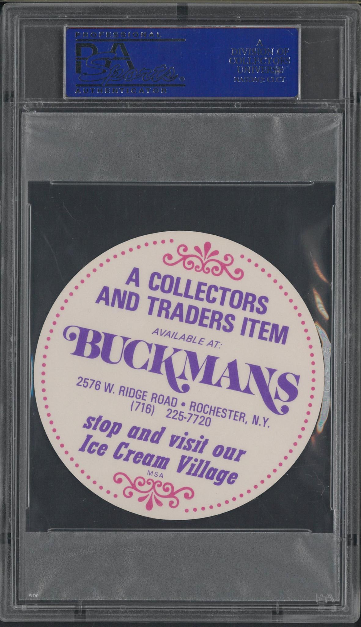 1976 Buckmans Ice Cream Village Johnny Bench Disc - 2