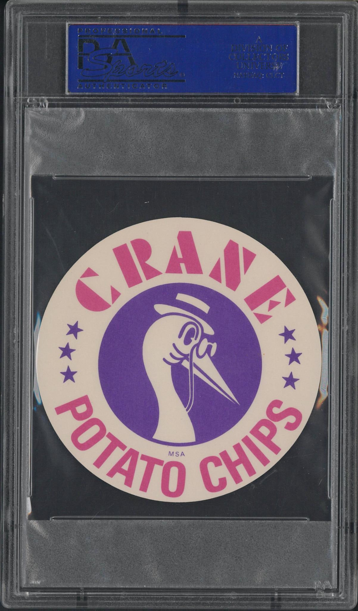 1976 Crane Potato Chips Johnny Bench Disc - 2