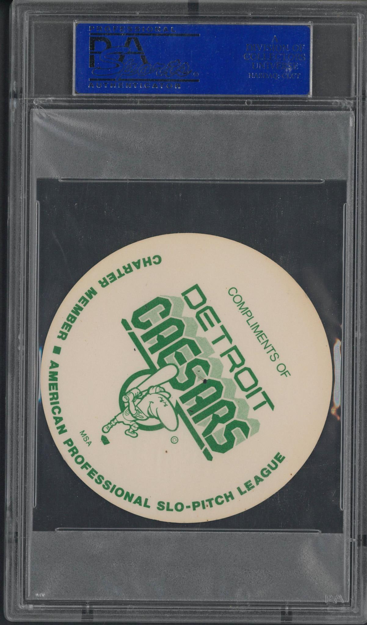 1977 Detroit Caesars Johnny Bench Disc - 2