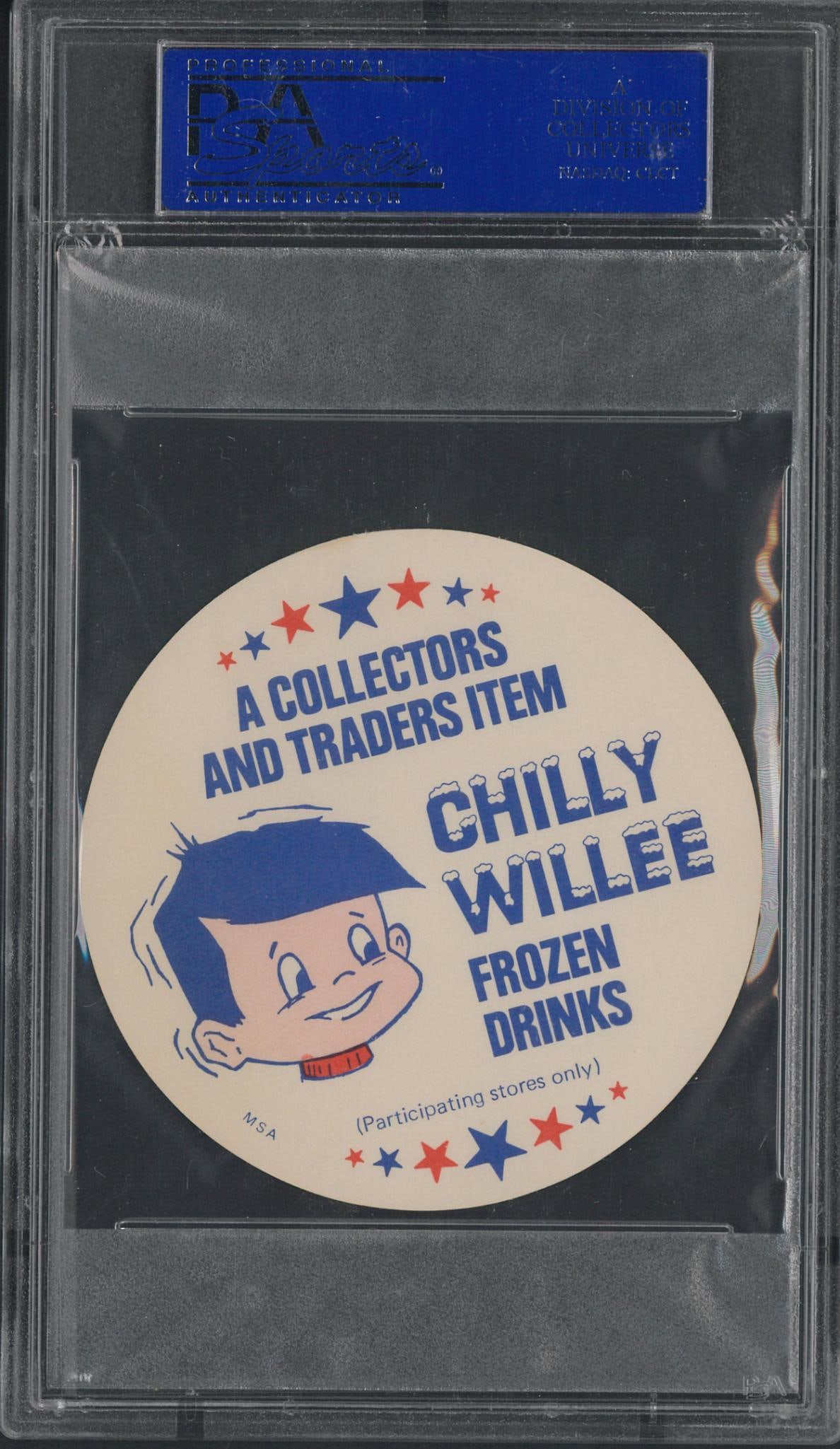 1977 Chilly Willie Frozen Drinks Johnny Bench Disc - 2