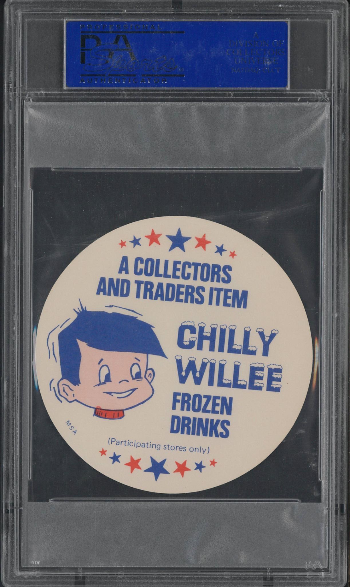 1977 Chilly Willie Frozen Drinks Johnny Bench Disc - 2