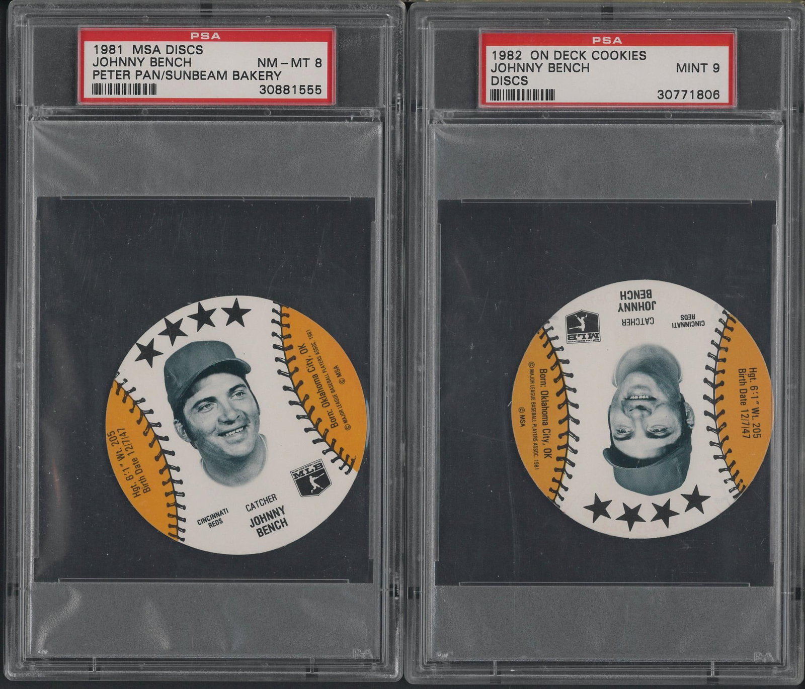 (2) Johnny Bench Discs (1 of 2)