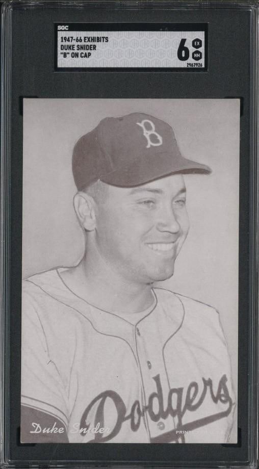 1939-46 Exhibits Duke Snider, "B" on cap (1 of 2)