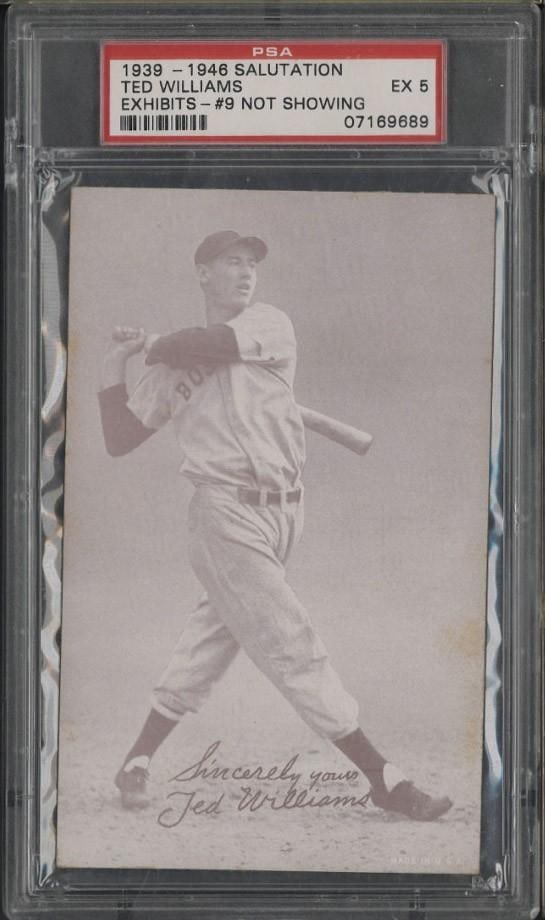 1939-46 Exhibits Ted Williams: 1939-46 Exhibits Ted Williams -PSA EX 5
