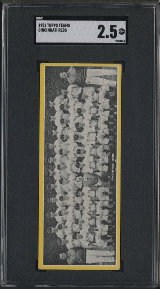 1951 Topps Cincinnati Reds Team (1 of 2)