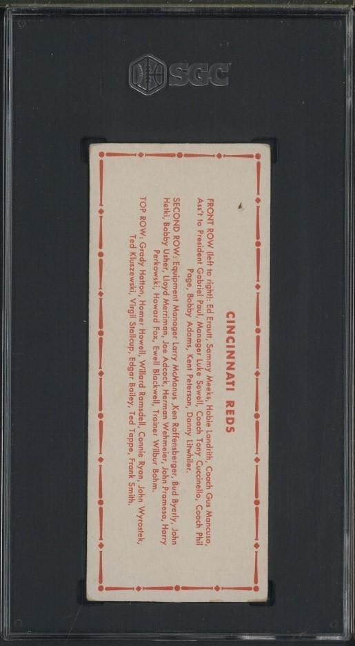 1951 Topps Cincinnati Reds Team - 2