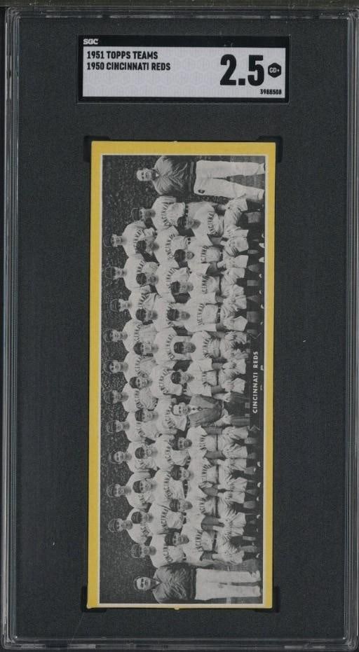 1951 Topps Cincinnati Reds Team (1 of 2)