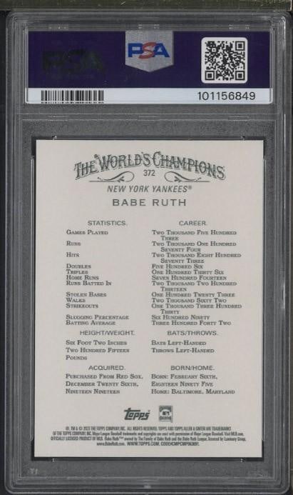 2003 Allen & Ginter #372 Babe Ruth - 2