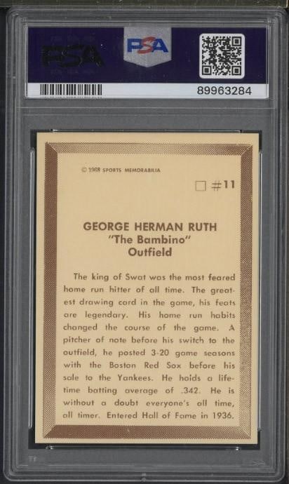 1968 Sports Memorabilia #11 Babe Ruth - 2