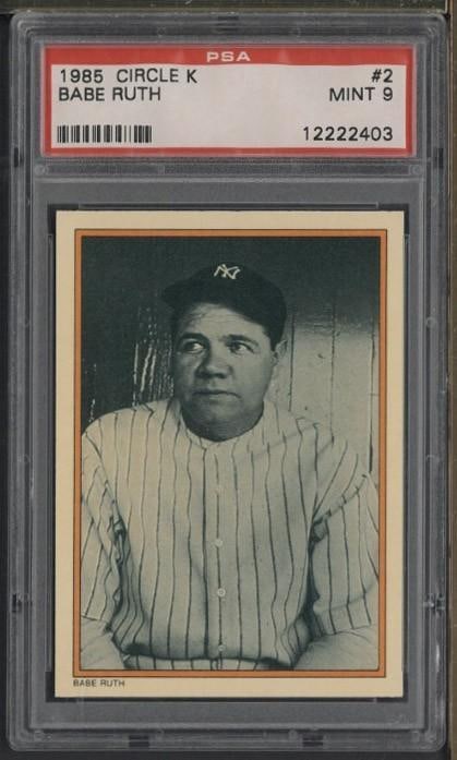 1985 Circle K #2 Babe Ruth (1 of 2)