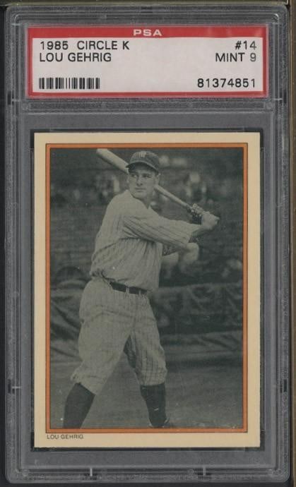 1985 Circle K #14 Lou Gehrig (1 of 2)