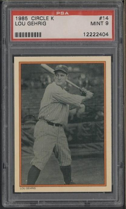 1985 Circle K #14 Lou Gehrig (1 of 2)