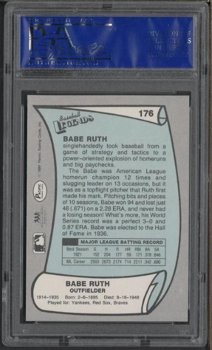 1988 Pacific Legends #176 Babe Ruth - 2