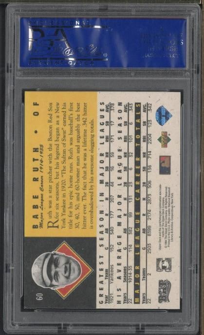 1994 Upper Deck All Time Heroes #60 Babe Ruth - 2