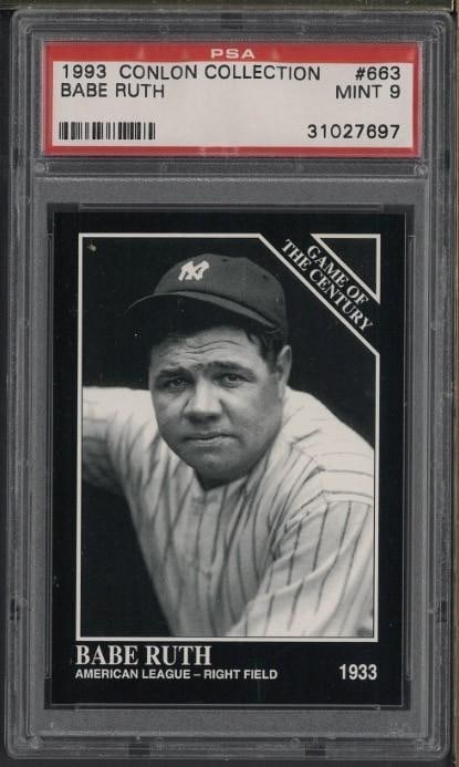 1993 Conlon Collection #663 Babe Ruth (1 of 2)