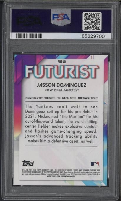 2021 Bowman Chrome Futurist #JD Jasson Dominguez - 2