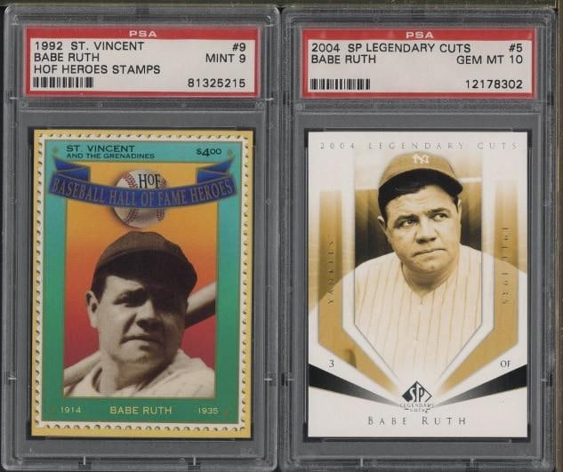 (2) Babe Ruth Cards (1 of 2)