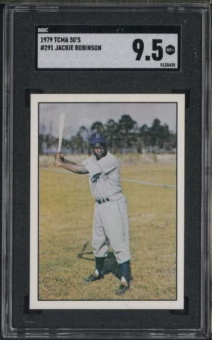 1979 TCMA 50's #291 Jackie Robinson: 1979 TCMA 50's #291 Jackie Robinson -SGC MT+ 9.5