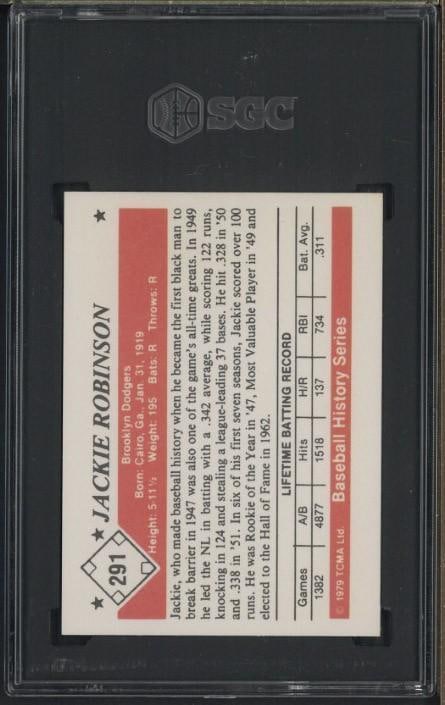 1979 TCMA 50's #291 Jackie Robinson - 2