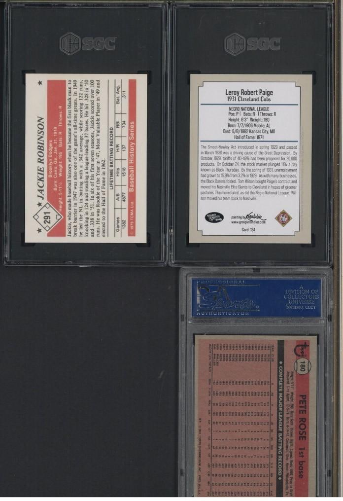(3) Baseball Cards - 2