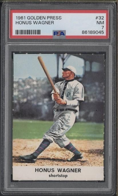 1961 Golden Press #32 Honus Wagner: 1961 Golden Press #32 Honus Wagner -PSA NM 7