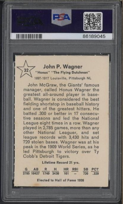 1961 Golden Press #32 Honus Wagner - 2