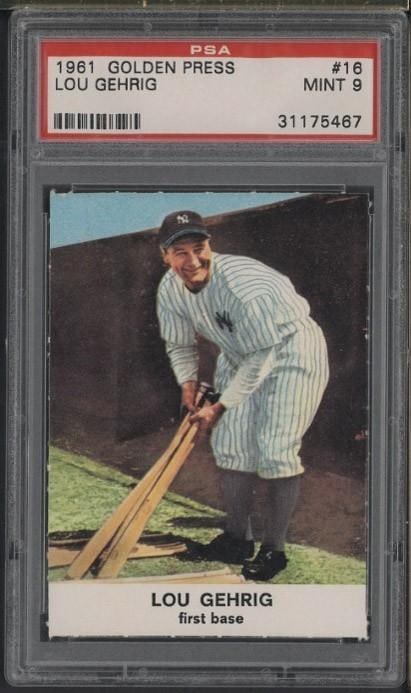 1961 Golden Press #16 Lou Gehrig (1 of 2)