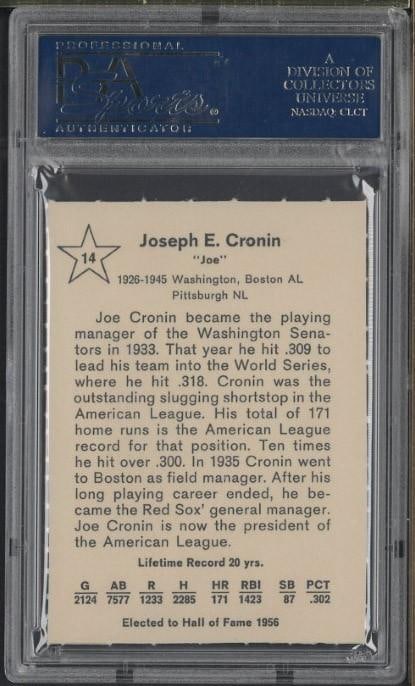 1961 Golden Press #14 Joe Cronin - 2