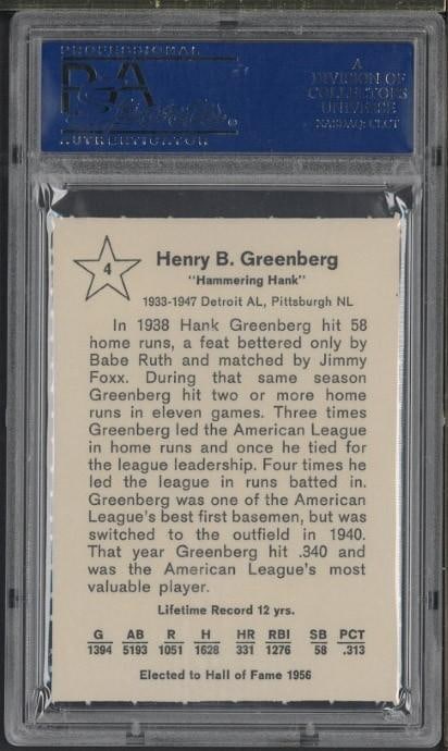 1961 Golden Press #4 Hank Greenberg - 2