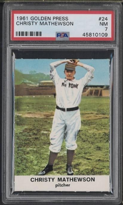 1961 Golden Press #24 Christy Mathewson (1 of 2)