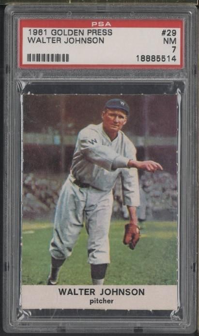 1961 Golden Press #29 Walter Johnson (1 of 2)
