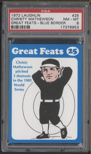 1972 Laughlin Great Feats #25 Christy Mathewson (1 of 2)