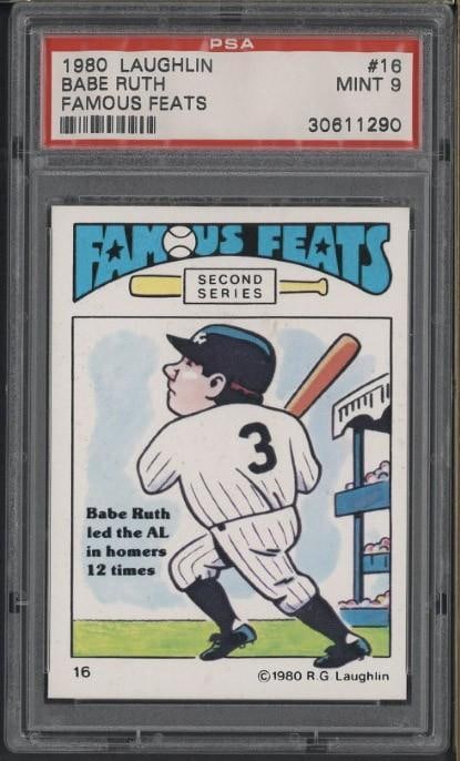1980 Laughlin Famous Feats #16 Babe Ruth (1 of 2)