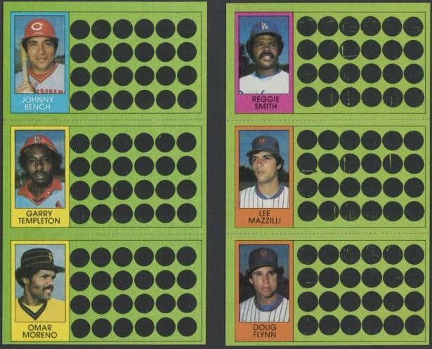 (32) 1981 Topps Scratch Offs Full Panels - 13